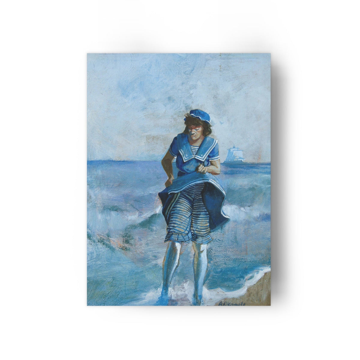 Blue Reverie art print without display clips or strings