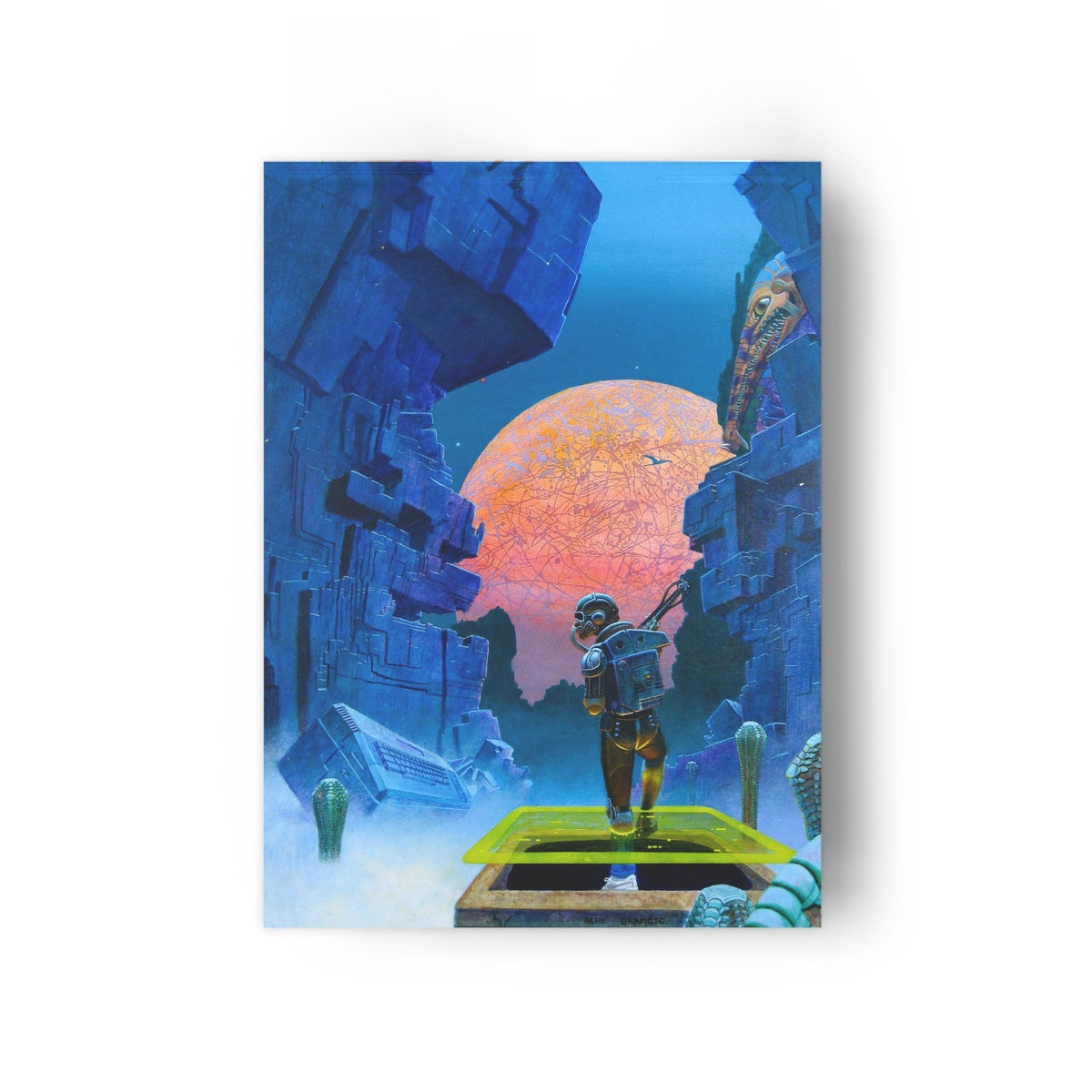 Day Trooper art print without display clips or strings