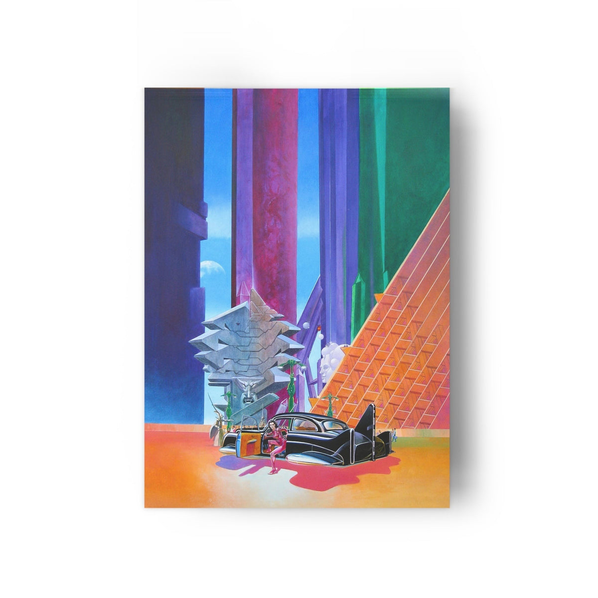 Ruby Noir art print without display clips or strings