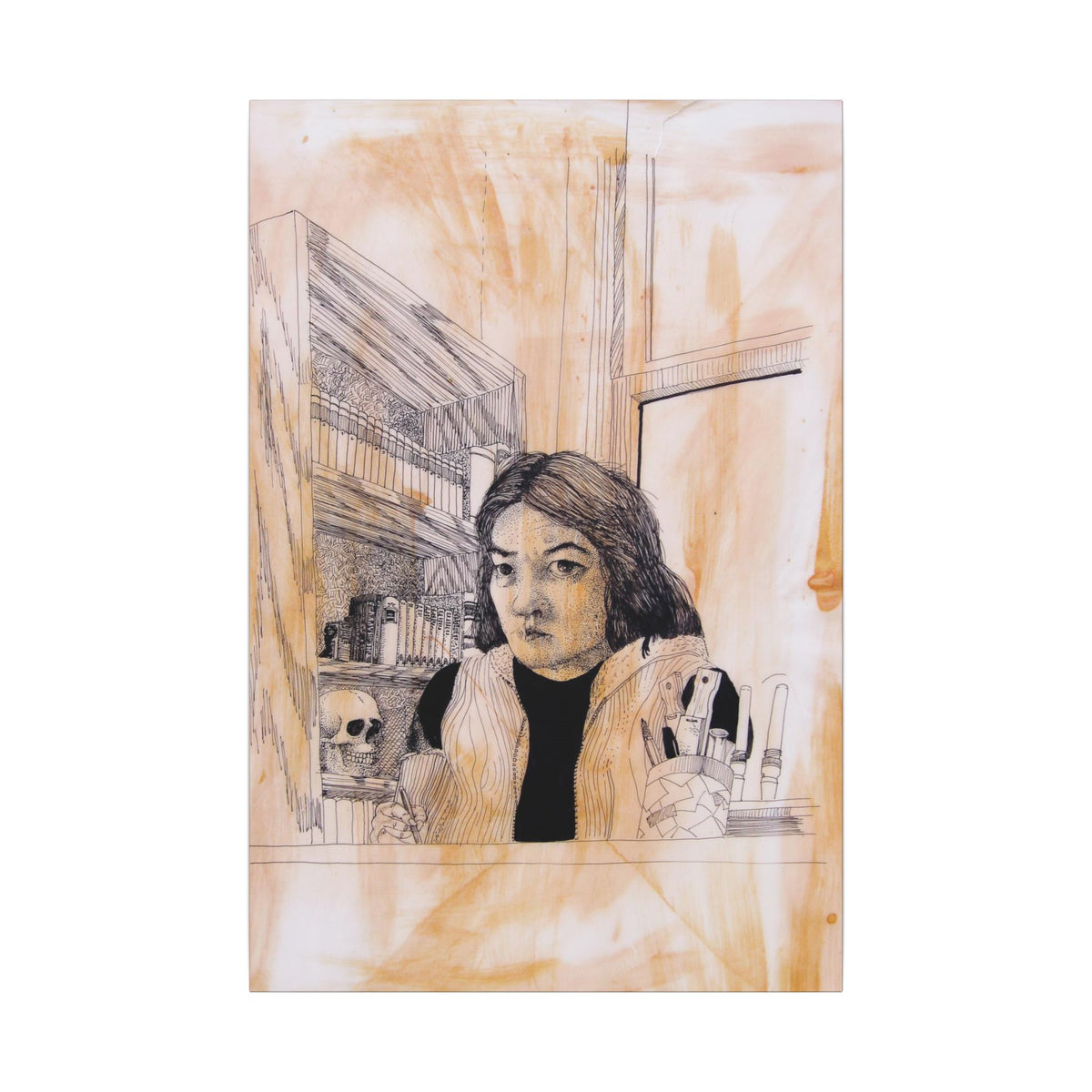 Alan Okamoto (self-portrait) / Matte Canvas