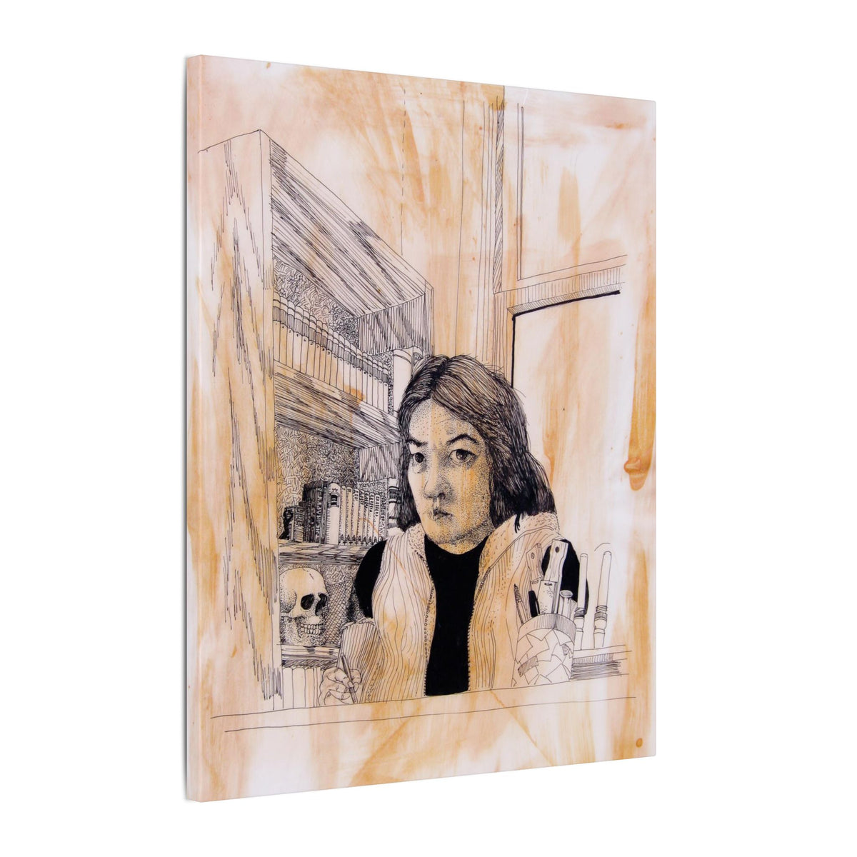 Alan Okamoto (self-portrait) / Matte Canvas