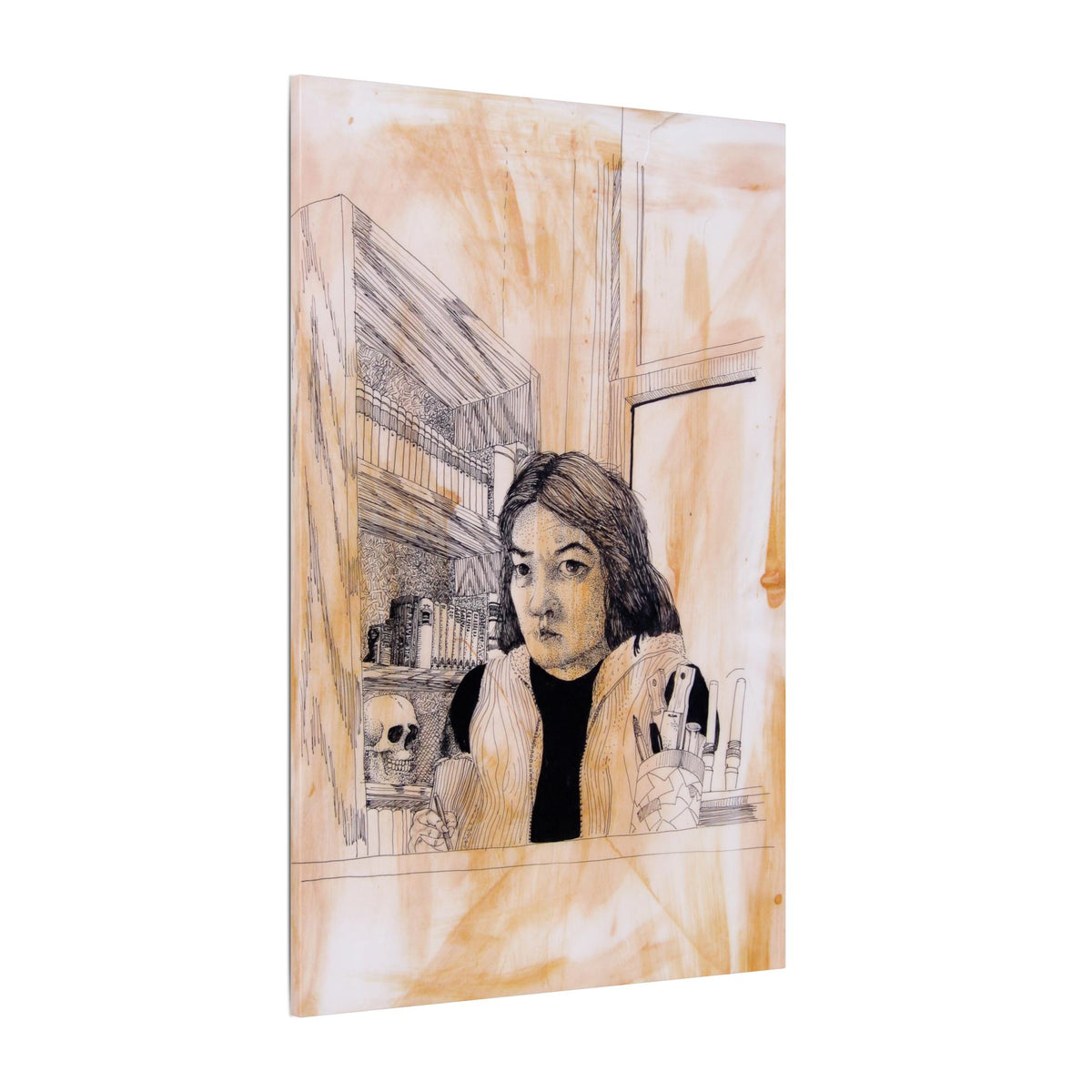 Alan Okamoto (self-portrait) / Matte Canvas