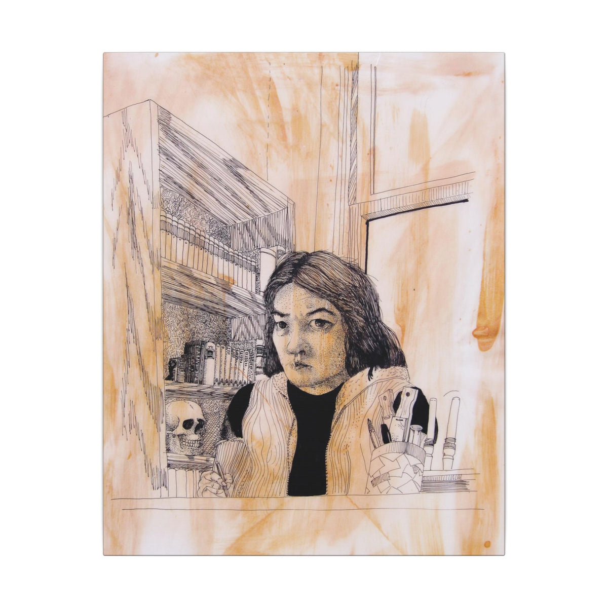 Alan Okamoto (self-portrait) / Matte Canvas