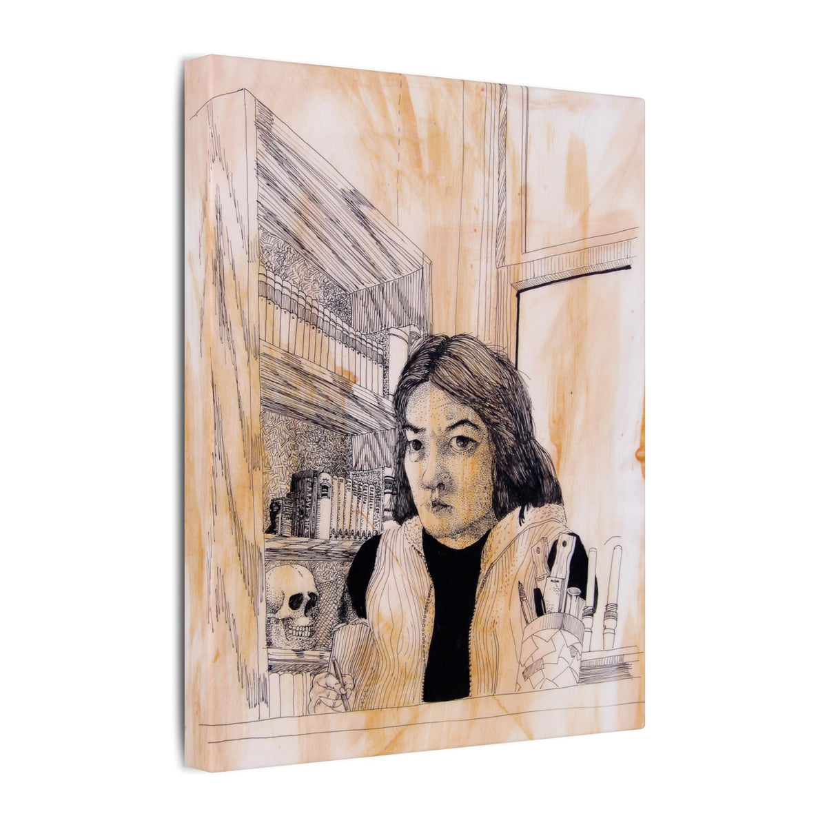 Alan Okamoto (self-portrait) / Matte Canvas