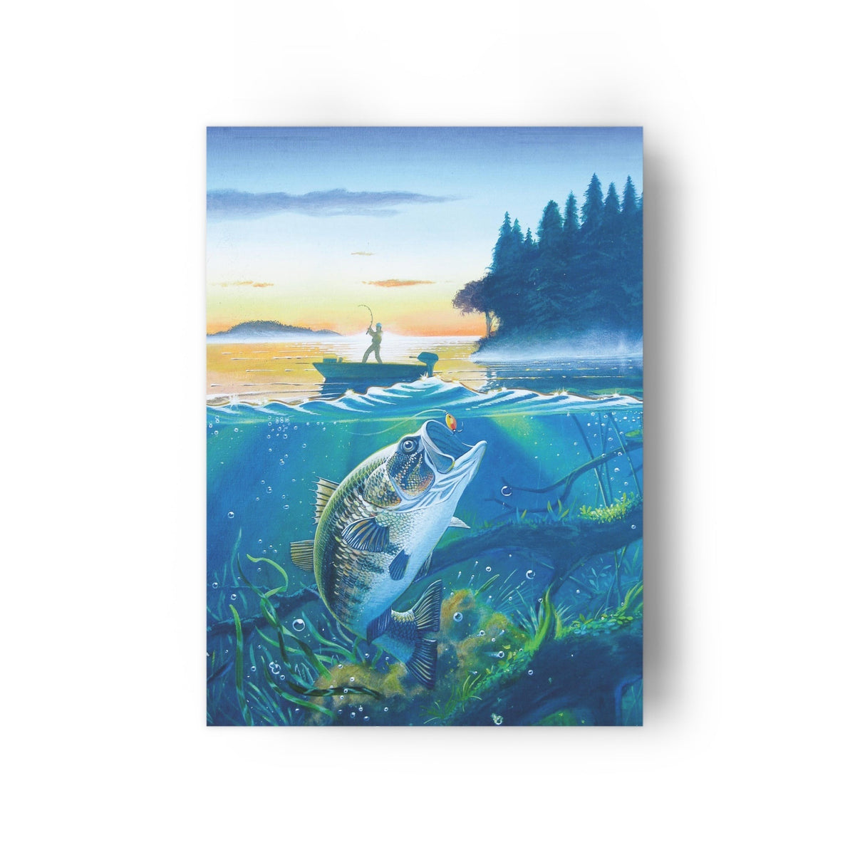 Hook & Line art print without display clips or strings