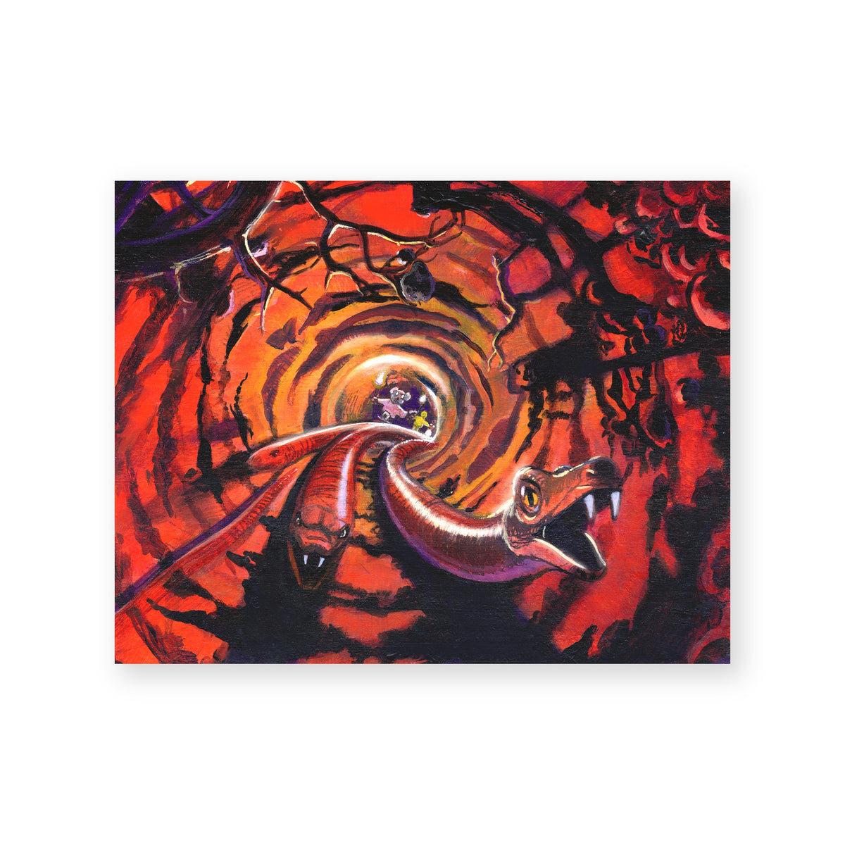 Scare the Snakes — art print by Alan Okamoto